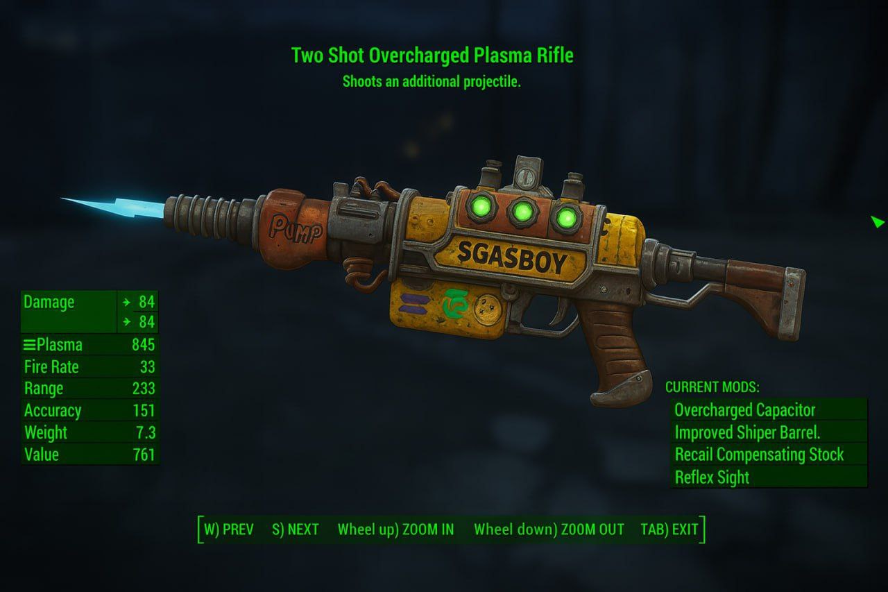 TWO SHOT OVERCHARGED PLASMA RIFLE